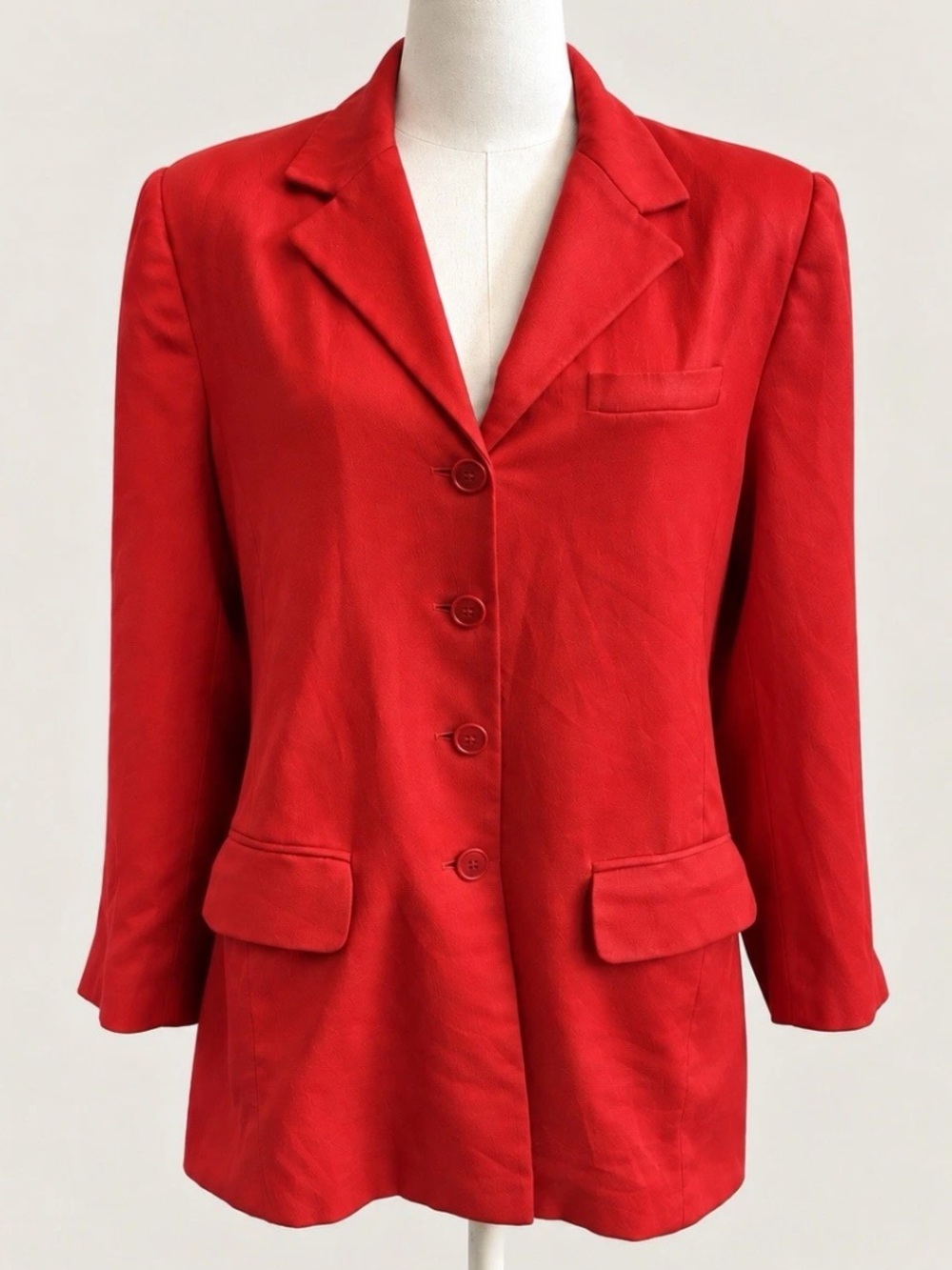 Ralph Lauren Vibrant Red Tailored Women's Blazer